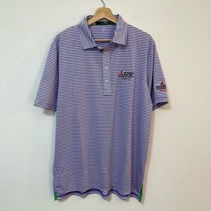 Ralph Lauren RLX Performance Striped Golf Polo Mitsubishi Electric Classic